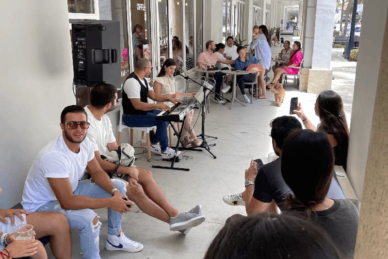 Live Music and Local Bazaar